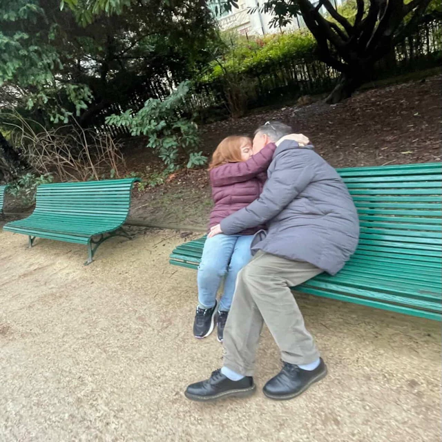 Chris Carroll Has a Picture of Two Old People in Love