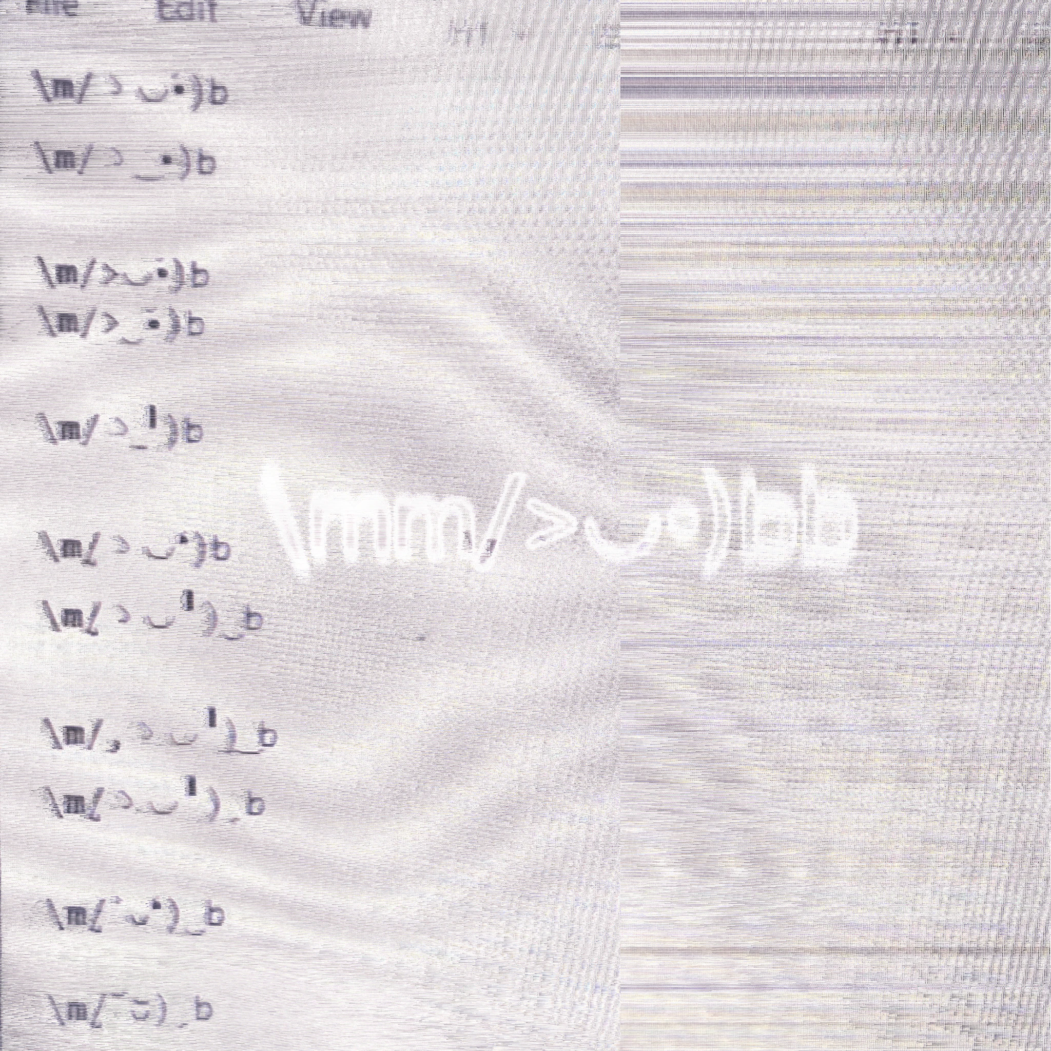 \m/>◡•)b — \mm/>◡•)bb