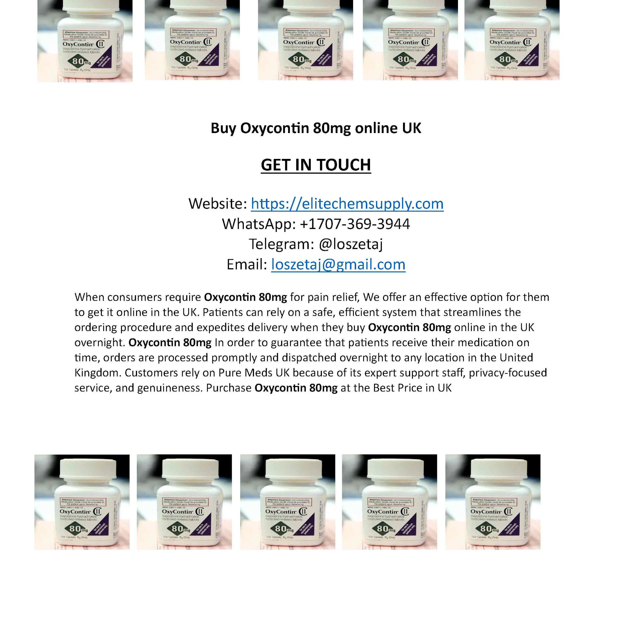 WhatsApp: +1707-369-3944 Buy Oxycontin 80mg online UK