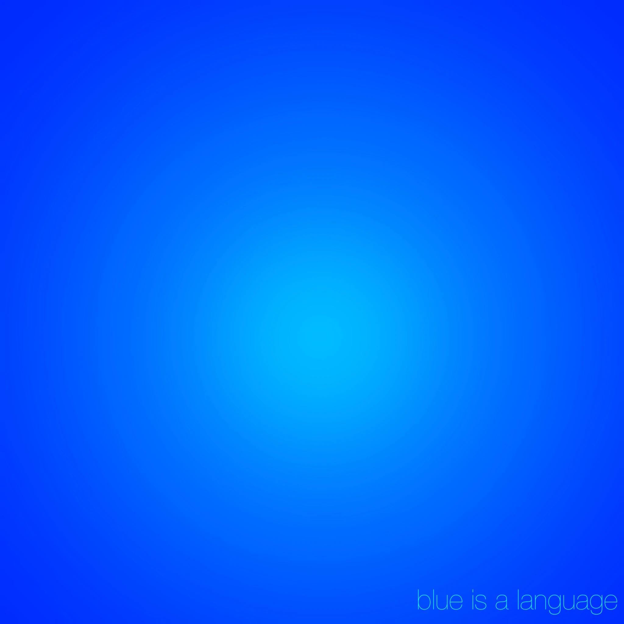 blue is a language
