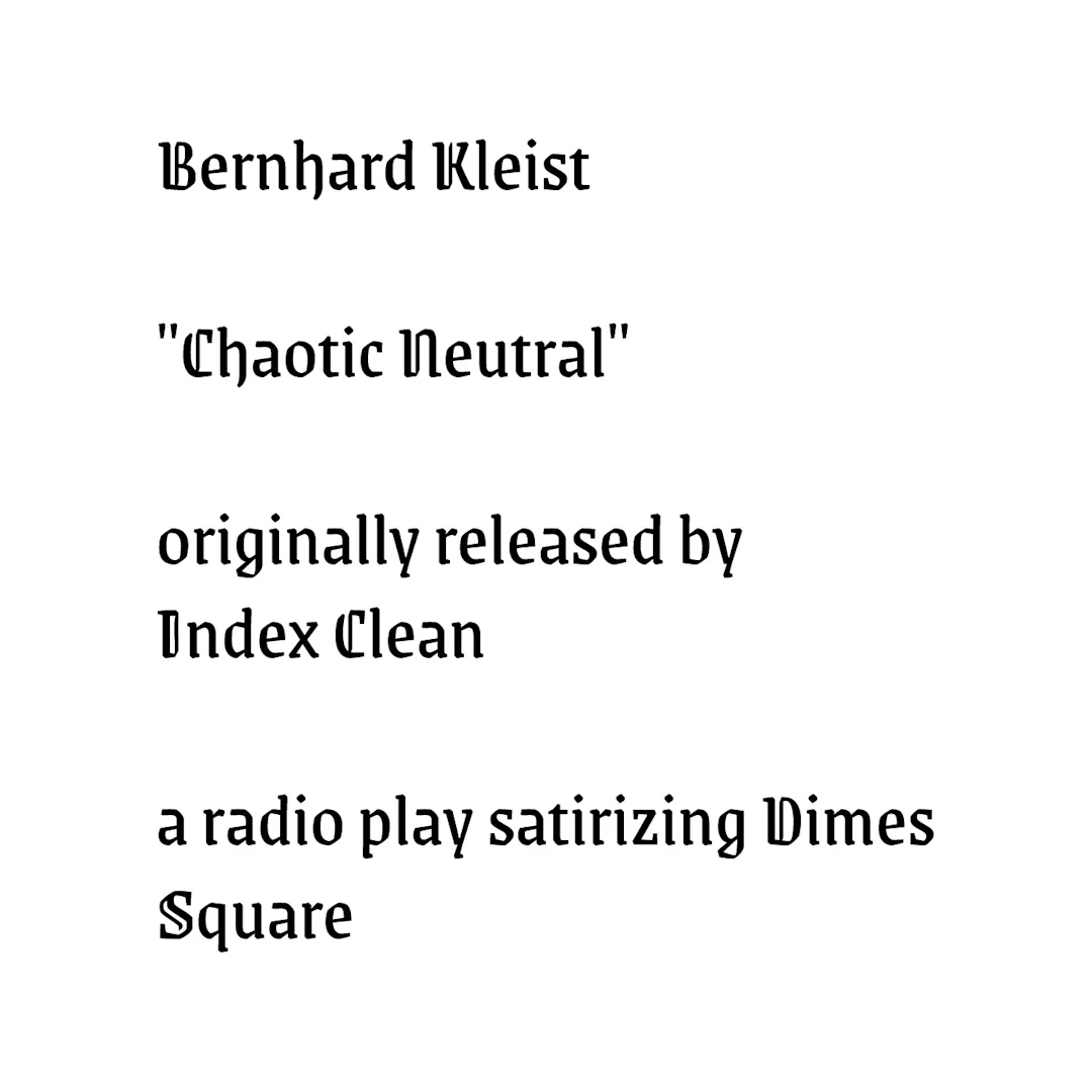 Bernhard Kleist - Chaotic Neutral