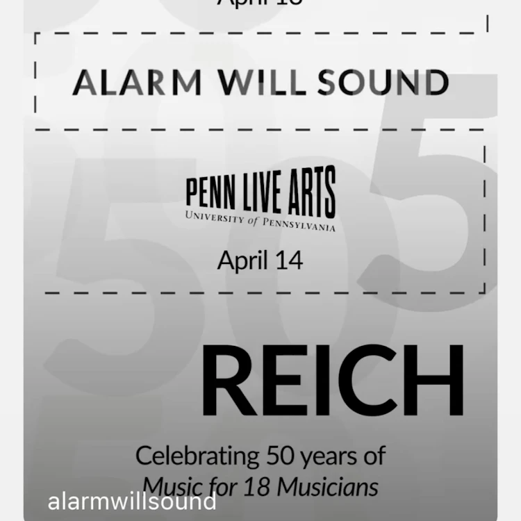 Alarm Will Sound 4/14/24 @Zellerbach Theater - Philadelphia