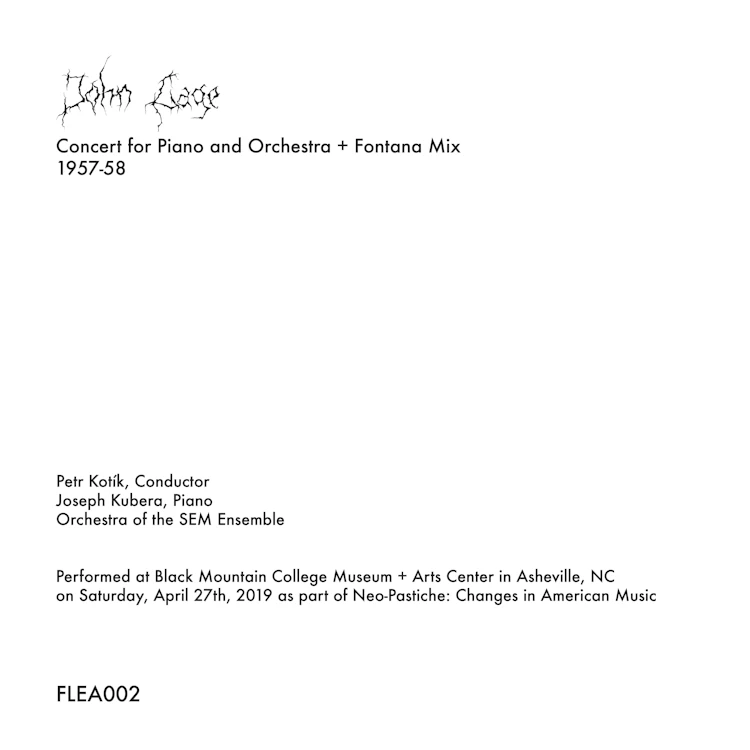 John Cage - Concert for Piano and Orchestra + Fontana Mix